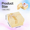 Square Paper Jewelry Gift Boxes with Bowknot CON-TAC0010-80D-12