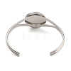 Rack Plating Brass Open Cuff Bangle Making KK-M098-01P-3