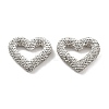 Heart Shape Polymer Clay Rhinestone Beads CLAY-NH0001-09A-14-1