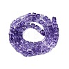 Crackle Transparent Glass Beads Strands GLAA-N062-4mm-10-3