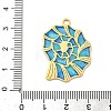 Ocean Theme 304 Stainless Steel Enamel Pendants STAS-G373-01B-01-3
