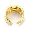 Brass Micro Pave Cubic Zirconia Open Cuff Ring RJEW-C033-08G-3