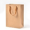 Rectangle Kraft Paper Bags with Handle AJEW-L048B-02-1