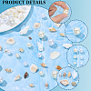 220Pcs 6 Styles Plastic Imitation Pearl Beads KY-SP0001-78-5