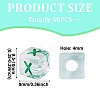 50Pcs Acrylic European Beads MACR-TADJ0001-13X-5