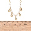 304 Stainless Steel Crystal Rhinestone Pendant Necklaces for Women NJEW-F378-01G-03-5