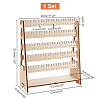 5-Tier Assembled Wood Earring Display Stands EDIS-WH0029-42A-2
