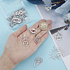 20Pcs 10 Style Stainless Steel Pendants STAS-SC0004-56-3