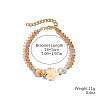 Flower & Shell Shape Glass & Porcelain Beaded Bracelets for Women FS-WG8B806-17-1