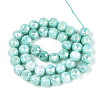 Anti-Tarnish Electroplate Glass Beads Strands X-GLAA-N010-10mm-10-4