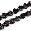 Luminous Handmade Gold Foil Glass Beads Strands FOIL-N029-01I-1