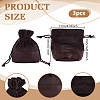 3Pcs Velvet & PU Leather Storage Bags TP-NB0001-89C-2