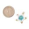 Glass Seed Beaded Star Pendants PALLOY-MZ00541-3