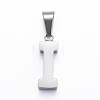 Non-Tarnish 304 Stainless Steel Letter Pendants STAS-H127-I-P-1