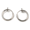 Non-Tarnish 304 Stainless Steel Clip-on Earrings X-EJEW-P232-01P-1