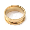 201 Stainless Steel Grooved Finger Ring RJEW-WH0004-32D-G-2