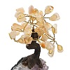 Natural Yellow Quartz Chips Tree Sculpture DJEW-K026-01B-3