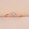 Brass Micro Pave Cubic Zirconia Finger Rings for Women FS-WG4BC3F-11-4