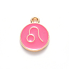 Alloy Enamel Pendants X-ENAM-S124-01B-03G-3