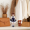 Mini Plastic & Metal Doll Display Stand AJEW-WH0696-631B-5