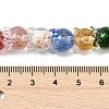 Gold Sand Lampwork Beads Strands LAMP-P069-02A-07-3