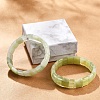 Natural New Jade Beaded Stretch Bracelets for Women Men BJEW-M049-08A-1