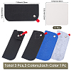 3Pcs 3 Colors Rectangle Felt Eyeglass Case AJEW-CN0007-36A-2
