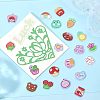 80Pcs 20 Style Printed Acrylic Cabochons OACR-CA0001-19-4