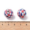 Independence Day Themes Wood European Beads WOOD-I014-01B-3