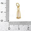 Brass Micro Pave Cubic Zirconia Pendants KK-C114-25G-4