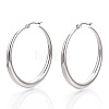201 Stainless Steel Big Hoop Earrings for Women EJEW-N052-04D-01-3