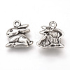 Tibetan Style Alloy Bunny Charms TIBEP-T002-45AS-NR-1