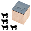 Wooden Stamps with Rubber DIY-WH0002-65B-1