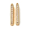 Brass Micro Pave Clear Cubic Zirconia Twister Clasps KK-K422-16G-1