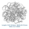 88Pcs 11 Style 316 Surgical Stainless Steel Leverback Earring Findings STAS-HY0001-01-2