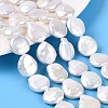 Natural Baroque Keshi Pearl Coin Beads Strands PEAR-S018-03J-1