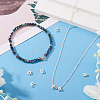 5Pcs 5 Styles 925 Sterling Silver Hollow Initial Beads STER-TA0001-55-7
