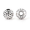 Textured Tibetan Style Alloy Beads PALLOY-T093-30AS-2