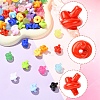200Pcs 2 Styles Opaque & Frosted Transparent Acrylic Beads SACR-YW0002-11-2
