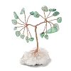 Natural Green Aventurine Chips Tree of Life Decorations DJEW-P022-01B-06-1