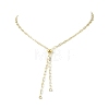 3MM Brass Paperclip Chain Slider Necklace Making AJEW-JB01600-2