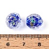 Handmade Foil Glass Beads FOIL-N029-10B-4