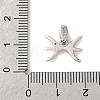 925 Sterling Silver Micro Pave Clear Cubic Zirconia Pendants STER-H117-01P-12-3