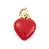 Rack Plating Brass Enamel Pendants KK-P269-10G-01-1