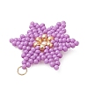 Glass Seed Beaded Pendants PALLOY-MZ01360-01-2