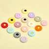 18Pcs 18 Colors Food Grade Eco-Friendly Silicone Beads SIL-CA0002-18-3