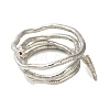 Adjustable Iron Snake Wrap Bangles BJEW-U004-03B-P-2