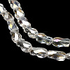 Electroplate Glass Beads Strands EGLA-P066-01A-AB08-4