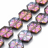 Electroplate Glass Beads Strands EGLA-S188-11-2