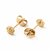 304 Stainless Steel Flower Stud Earrings for Women EJEW-C004-04G-2